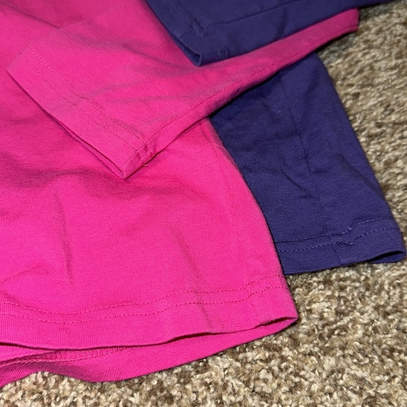 Set of two ruched long sleeve turtlenecks t-shirts from “2 a Tee” (L) EUC! - Picture 2 of 12